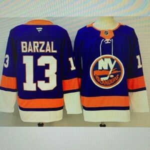 Mathew Barzal Royal Stitched Jersey❤️‍🩹